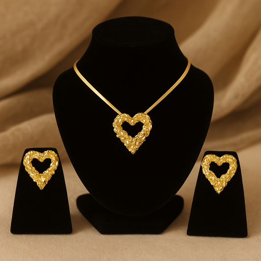 Golden Embrace: The Heart of Elegance