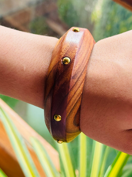Timeless Wooden Bangles (Combo of 4)