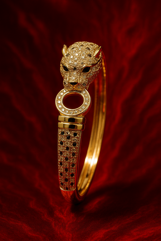Golden Panther Majesty Bangle