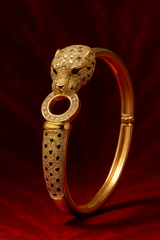 Golden Panther Majesty Bangle
