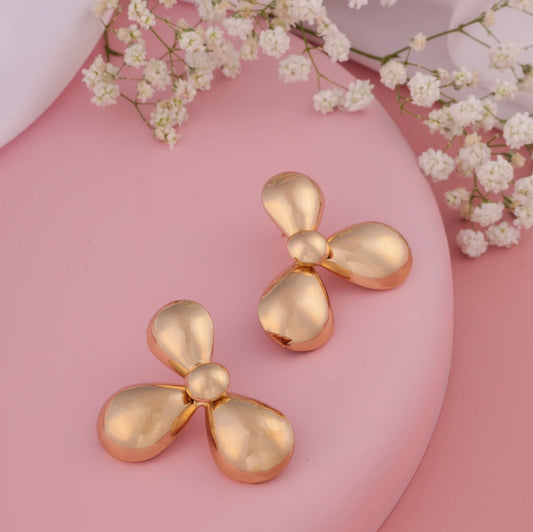 Bold bloom statement earrings
