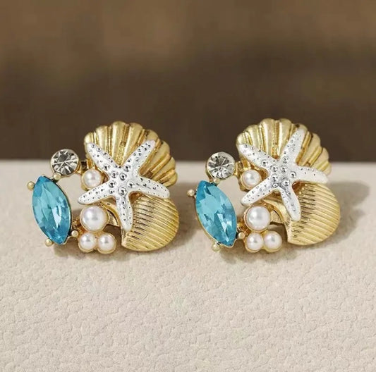 Seaside Treasure Stud Earrings