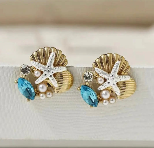Seaside Treasure Stud Earrings